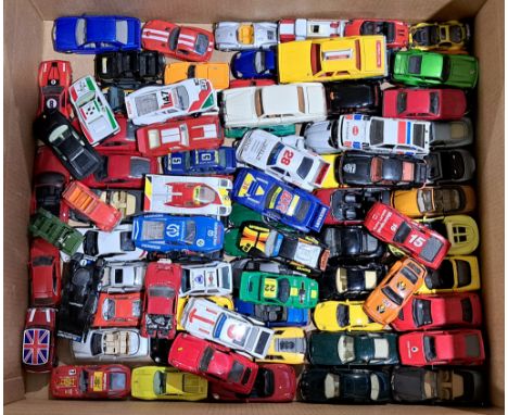 Matchbox, Corgi, Bburago &amp; similar, a large quantity of unboxed vehicles. Conditions generally appear to be Fair to Good.