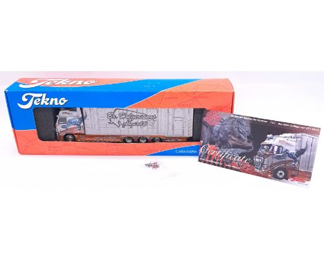 Tekno, a boxed 1:50 scale R3806Z Truck/Trailer "Holgersson". Although not checked for completeness condition does appear Good