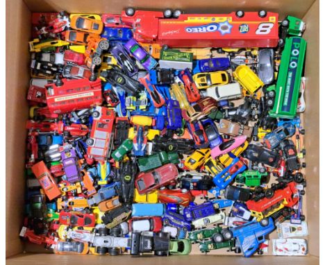Mattel, Hasbro, ERTL, Real Toy &amp; similar, a large quantity of unboxed vehicles. Conditions generally appear to be Good. S