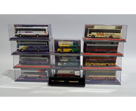 Corgi Original Omnibus Bus &amp; Coach related &amp; similar group.&nbsp; WIth a Corgi ballpoint pen. Although unchecked for 
