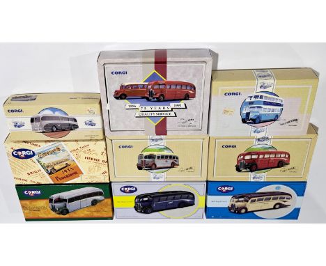 Corgi Bus &amp; Coach related boxed group.&nbsp; Although unchecked for completeness condition generally appears to be Excell