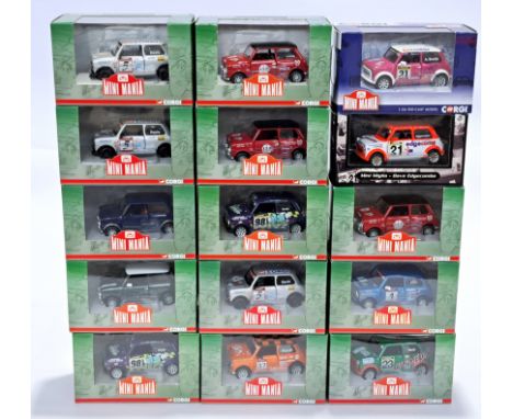 Corgi, a boxed 1:36 scale Mini Mania group, includes some duplication. Although unchecked for completeness, conditions genera