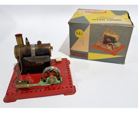 Mamod S.E.I. Stationery Steam Engine boxed. Although unchecked for completeness condition generally appears to be Good&nbsp;i