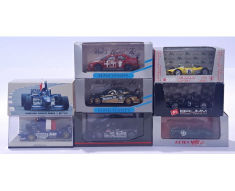 Minichamps and Brumm a mixed boxed racing group. Conditions generally appear Excellent Plus in generally Good boxes.