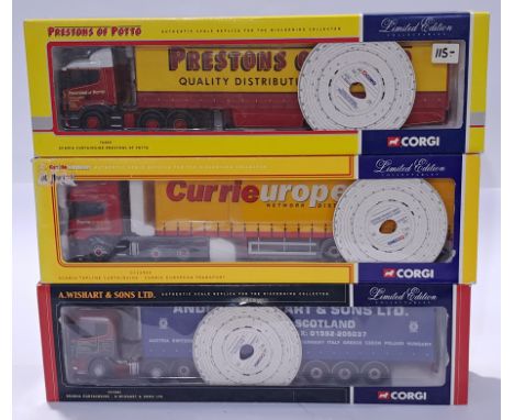 Corgi&nbsp;a boxed trio of 1/50 scale trucks to include CC76404, CC12903 and CC12201. Conditions generally appear&nbsp;Excell