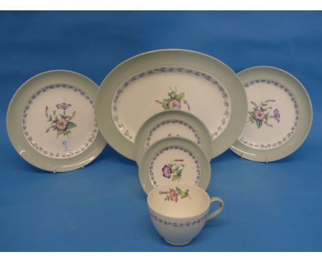 A vintage Copeland (Spode) part Dinner Service, pattern no. S3156, comprising six dinner plates, six tea plates, six soup bow
