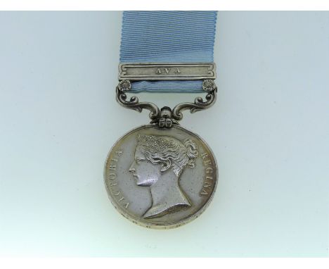 Army of India Medal, 1851, named to Lieut. A. H. Ormsby. 1st Foot, with Ava clasp. Confirmed on the roll  Lieut. Augustus Orm