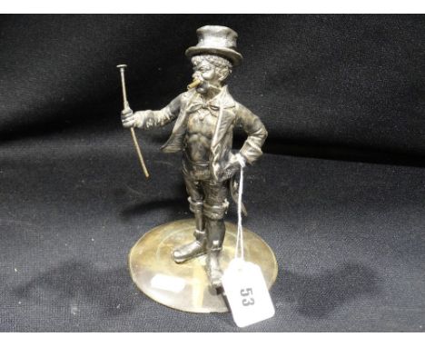     A Cast Metal Table Lighter Figure Of A Street Urchin                            