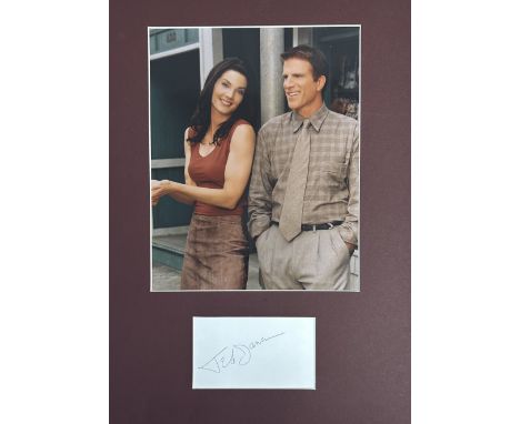 Actor, Ted Danson matted Becker signature piece, overall size 16x12. This beautiful item features a colour photo from the TV 