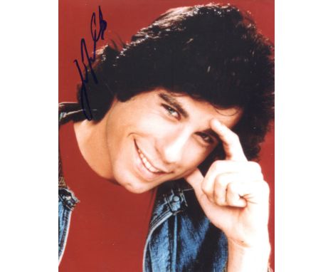 John Travolta, actor who starred In Grease and many other movies signed 8x10 portrait photo. Good Condition. All autographs c