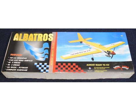 Phoenix Models ARF Albatros model aeroplane kit to suit radio control, wing span 160cm, in original box with instructions.