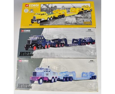 Three Corgi Classics diecast model haulage vehicles to include Pickford's 2 Scammell Constructors and 24 Wheel Low Loader Set