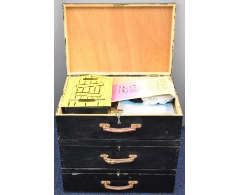 A collection of magic tricks belonging to the late John Malin M.M.C. working magician name 'May Ling', member of The Magic Ci
