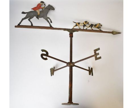 Hunting interest weather vane, length 79cm