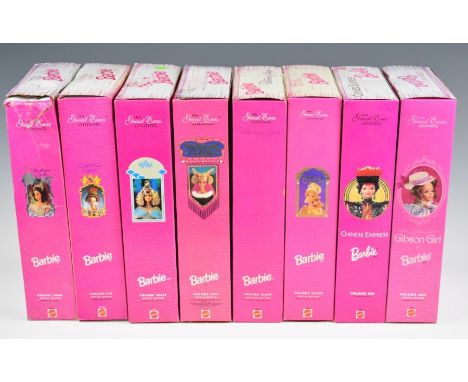 Eight Mattel Barbie dolls 'The Great Eras Collection' to include Southern Belle 11478, Gibson Girl 3702, Victorian Lady 14900