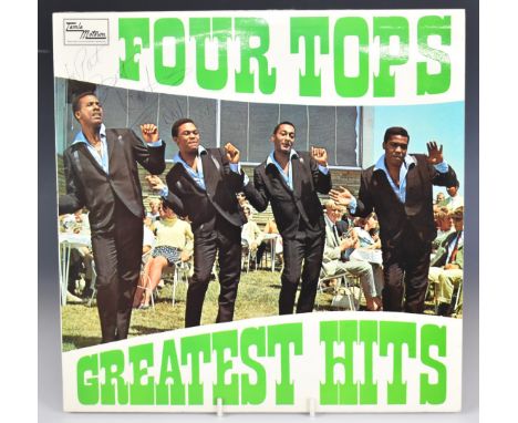 The Four Tops - Greatest Hits (STML 11061) signed on front and rear cover, property of former Capital Radio employee