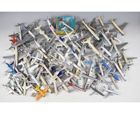 Approximately one hundred mostly civil aviation diecast model aeroplanes, manufacturers include Corgi, Dinky and Matchbox.