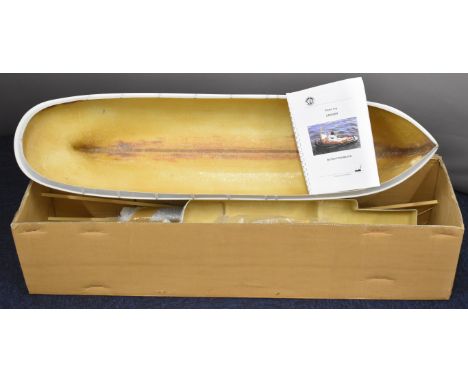 Mountfleet models radio controlled model boat kit for the tug Cruiser, in original box including fiberglass hull, deck, box o