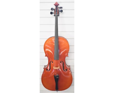 Tatra by Rossetti 'Stradivarius model' cello, with soft case, body 76cm, fingerboard 58cm