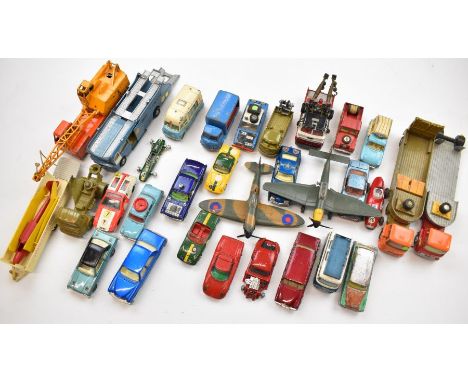 A collection of loose Corgi and Dinky diecast model&nbsp;vehicles to include Man From UNCLE Oldsmobile Super 88, Mercedes 250