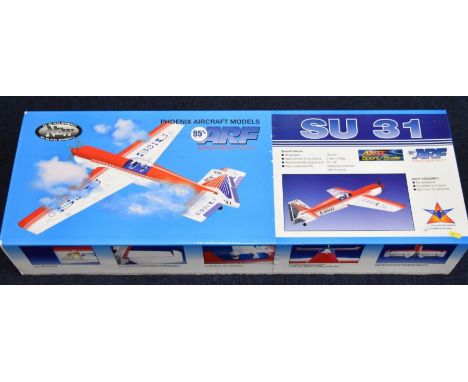 Phoenix Models ARF SU 31 model aircraft kit to suit radio control, wing span 152cm, in original box with instructions.