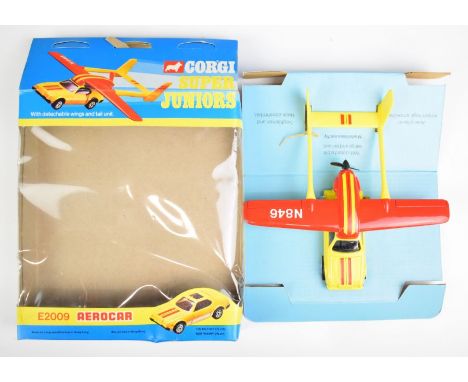 Corgi Super Juniors Aerocar with detachable wings and tail unit, E2009, in original window display box.