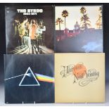 Approximately 110 albums including The Rolling Stones (Exile with 12 postcards), The Beatles,