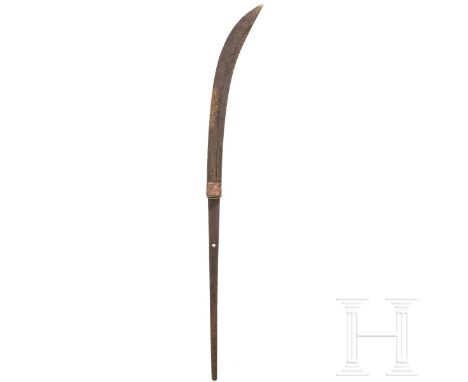 Naginata-Klinge, Edo-Periode  Klinge Naginata Tsukuri, Hada, Hamon und Boshi durch Korrosion nicht zu erkennen. Beidseitig  N