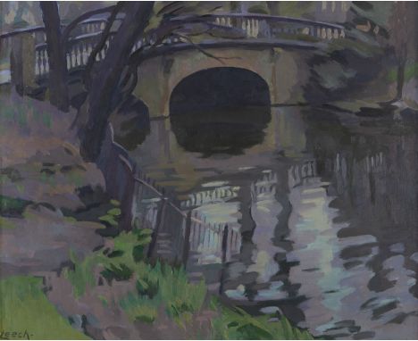 William John Leech RHA ROI (1881-1968)The Bridge in Regent's Park (c.1935)Oil on canvas, 49 x 60cm (19¼ x 23½'')SignedAway fr