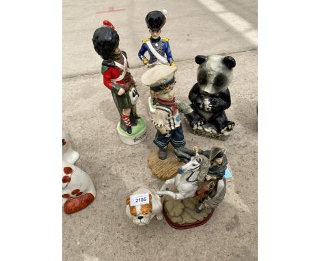 AN ASSORTMENT OF CERAMIC FIGURES 