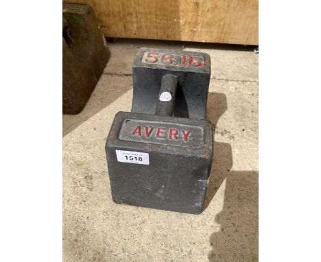 A VINTAGE AVERY 56LB WEIGHT 