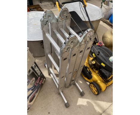 A MULTIFUNCTIONAL FOLDING ALUMINIUM LADDER 