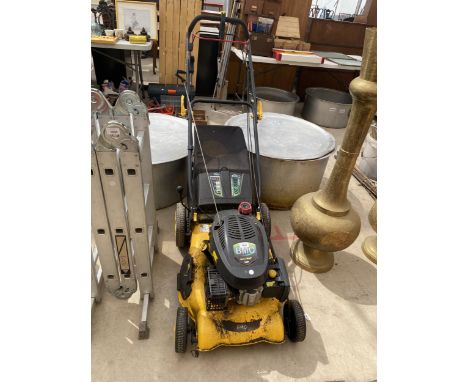 A BMC 4 IN 1 SELF PROPELLED LAWN MOWER WITH WOLF ENGINE AND GRASS BOX 