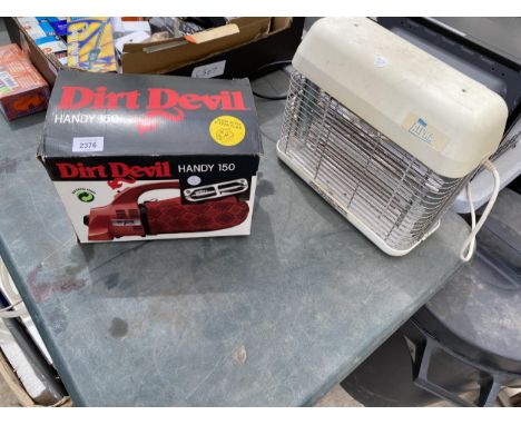 A DIRT DEVIL HANDY VAC AND AN INSECT LIGHT 