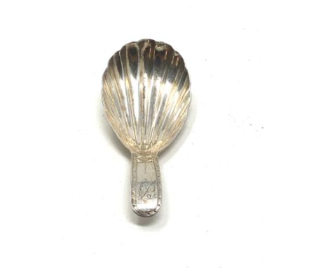 Antique georgian silver tea caddy spoon 