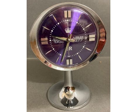 A Silver Jubilee Westclox Scotland  clock 