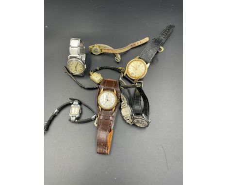 A selection of Vintage wristwatches 