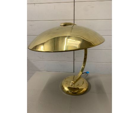 An art Deco desk lamp Bauhaus desk lamp in brass from Hillebrand 1930's