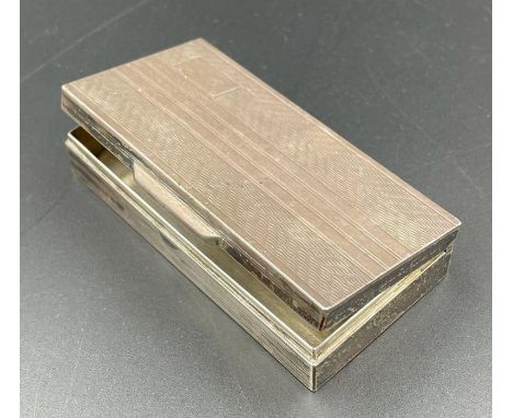 A silver snuff box