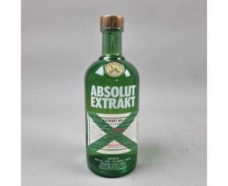 Absolut "Extrakt No.1" Vodka. A shot infused with potent spice extracts - Cardamon - 700ml -  Introduced 2017  