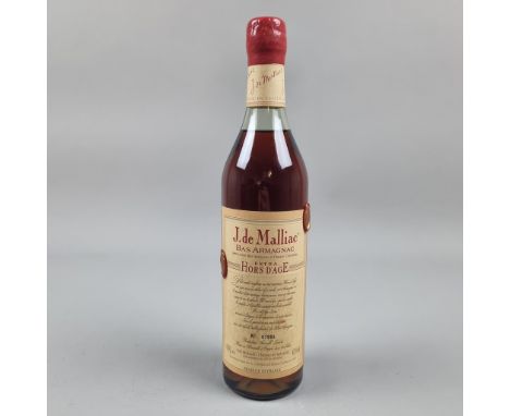 J de Malliac Extra Hors d'Age- 20 Year Old - Bas Armagnac - Bottle No 67894  