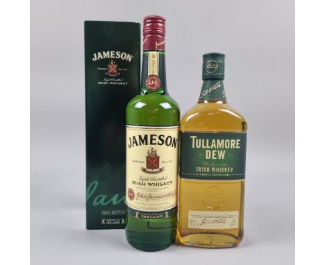 2 Bottles Irish Whiskey to include: Jameson Irish Triple Distilled Whiskey and Tullamore Dew Triple Distilled Whiskey  Whiske