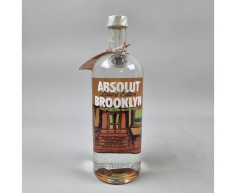 Absolut "Brooklyn" Limited Edition Spike Lee Collaboration, Red Apple & Ginger Flavoured Vodka - 1 Litre - Released 2010  