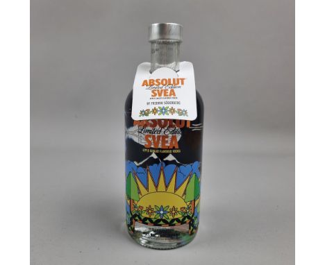 Absolut "Svea" Limited Edition Apple Ginger Flavoured Vodka - 700ml - Label designed by Fredrik Söderberg - Introduced 2011  