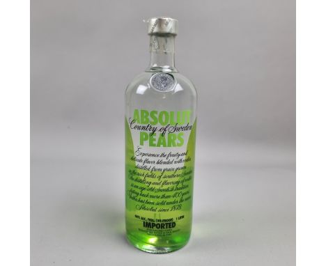 Absolut "Pears" Limited Edition Pear Flavoured Vodka - 1 Litre -  Introduced 2007  
