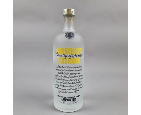 Absolut "Citron" Limited Edition Lemon Flavoured Vodka - 1 Litre - Introduced 1988  