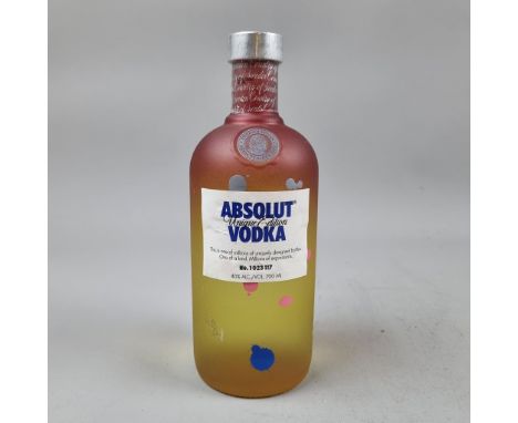 Absolut "Unique Edition" Vodka. One of millions of uniquely designed bottles. One of a kind N.o 1023117  