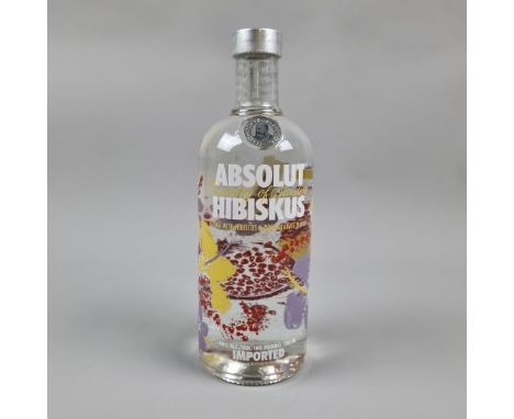 Absolut "Hibiskus" Limited Edition, Hibiscus & Pomegranate Flavoured Vodka - 750ml - Launched 2012  