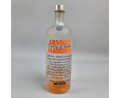 Absolut "Mandrin" Limited Edition Mandarin Flavoured Vodka - 1 Litre - Launched 1999  