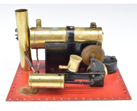 Bowman Models M135 stationary live steam engine 1927-35, with geared countershaft and oscillating cylinder